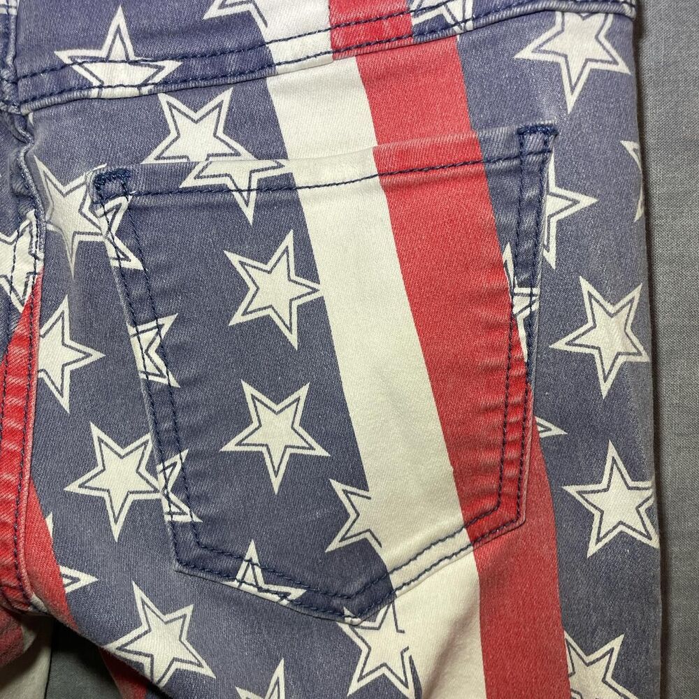 Free People Red, White, and Blue Star Flare Pants - Picture 8 of 8